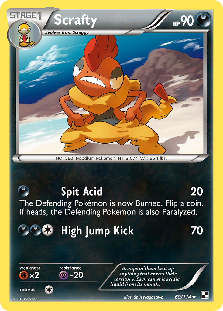 Scrafty (69/114) [Black & White: Base Set] | Mindsight Gaming