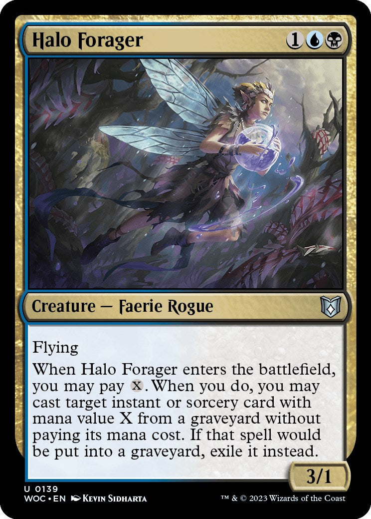 Halo Forager [Wilds of Eldraine Commander] | Mindsight Gaming