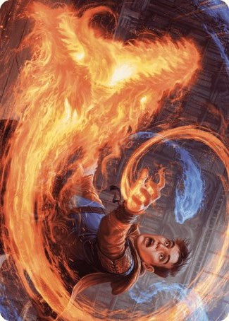 Frantic Firebolt Art Card [Wilds of Eldraine Art Series] | Mindsight Gaming