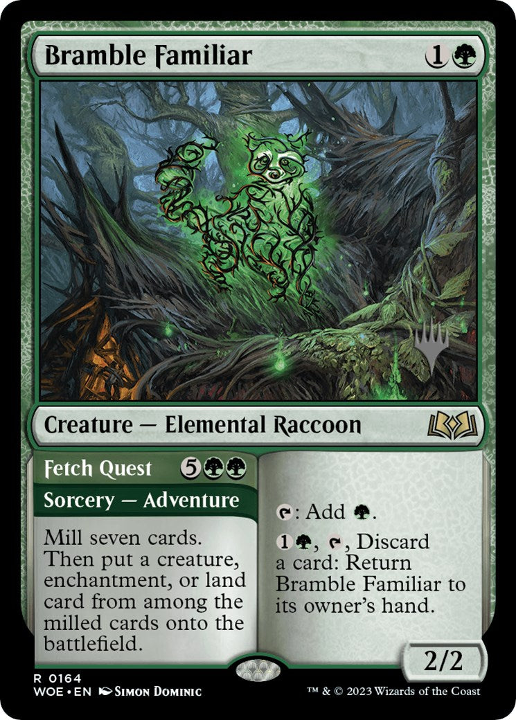 Bramble Familiar // Fetch Quest (Promo Pack) [Wilds of Eldraine Promos] | Mindsight Gaming