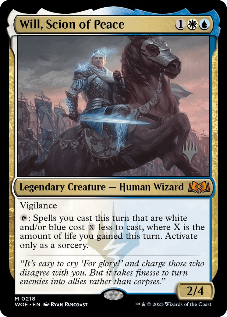 Will, Scion of Peace (Promo Pack) [Wilds of Eldraine Promos] | Mindsight Gaming