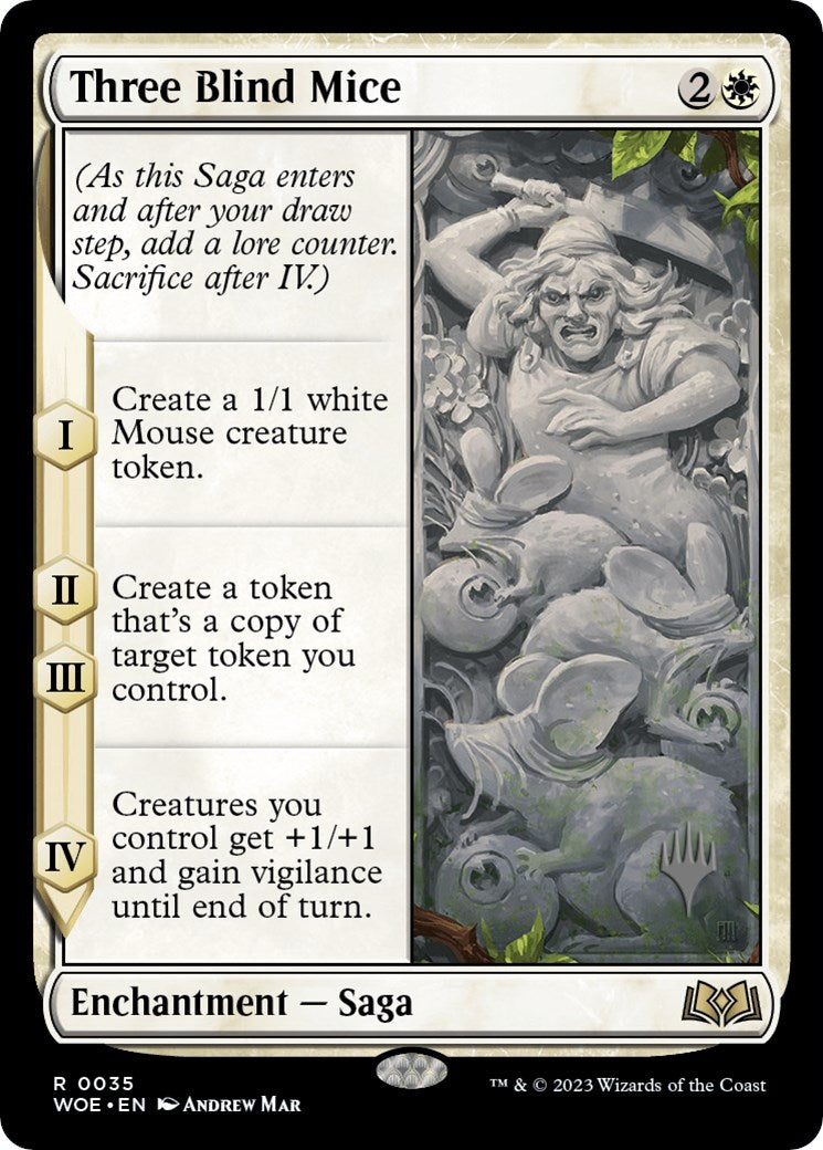 Three Blind Mice (Promo Pack) [Wilds of Eldraine Promos] | Mindsight Gaming