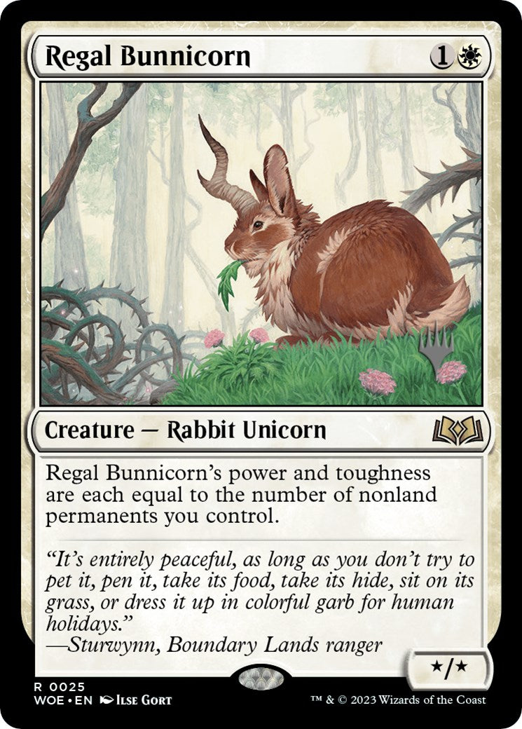 Regal Bunnicorn (Promo Pack) [Wilds of Eldraine Promos] | Mindsight Gaming