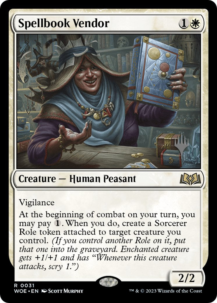 Spellbook Vendor (Promo Pack) [Wilds of Eldraine Promos] | Mindsight Gaming