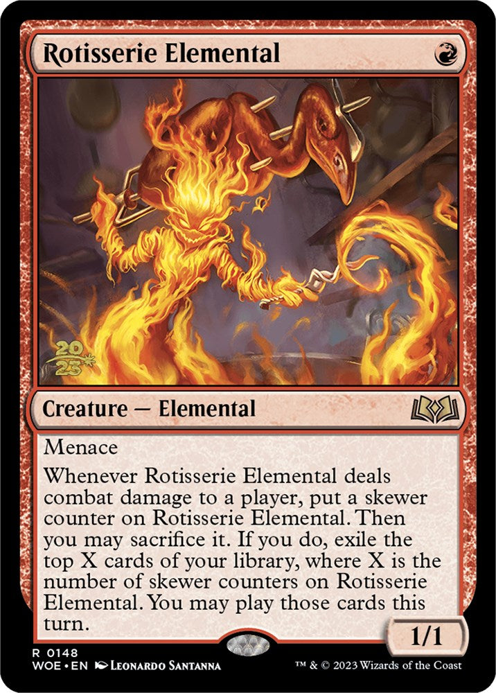 Rotisserie Elemental [Wilds of Eldraine Prerelease Promos] | Mindsight Gaming