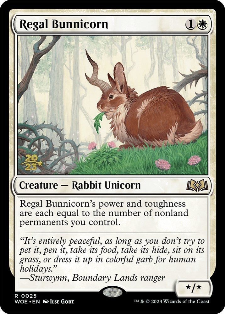 Regal Bunnicorn [Wilds of Eldraine Prerelease Promos] | Mindsight Gaming