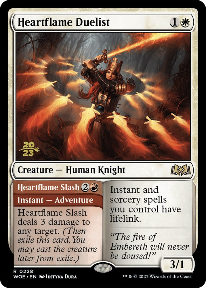 Heartflame Duelist // Heartflame Slash [Wilds of Eldraine Prerelease Promos] | Mindsight Gaming