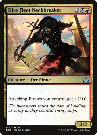 Dire Fleet Neckbreaker [Rivals of Ixalan] | Mindsight Gaming