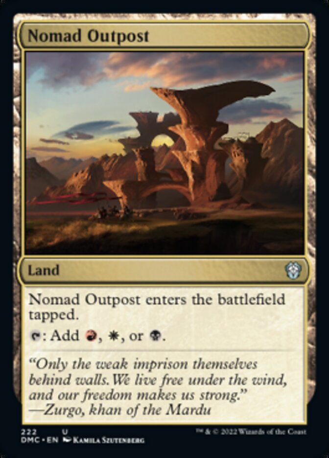 Nomad Outpost [Dominaria United Commander] | Mindsight Gaming