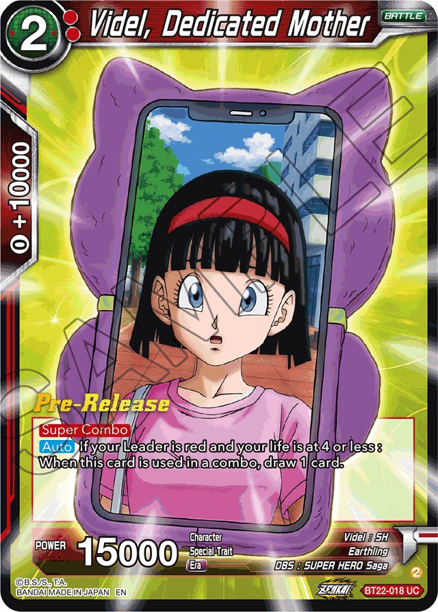 Videl, Dedicated Mother (BT22-018) [Critical Blow Prerelease Promos] | Mindsight Gaming