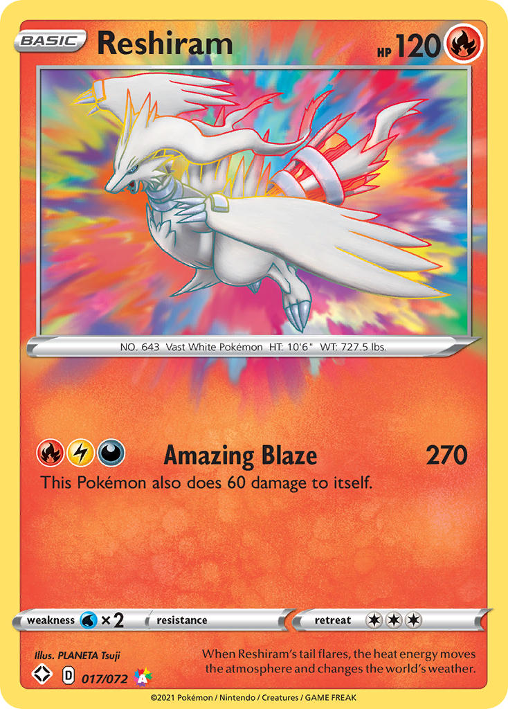 Reshiram (017/072) [Sword & Shield: Shining Fates] | Mindsight Gaming