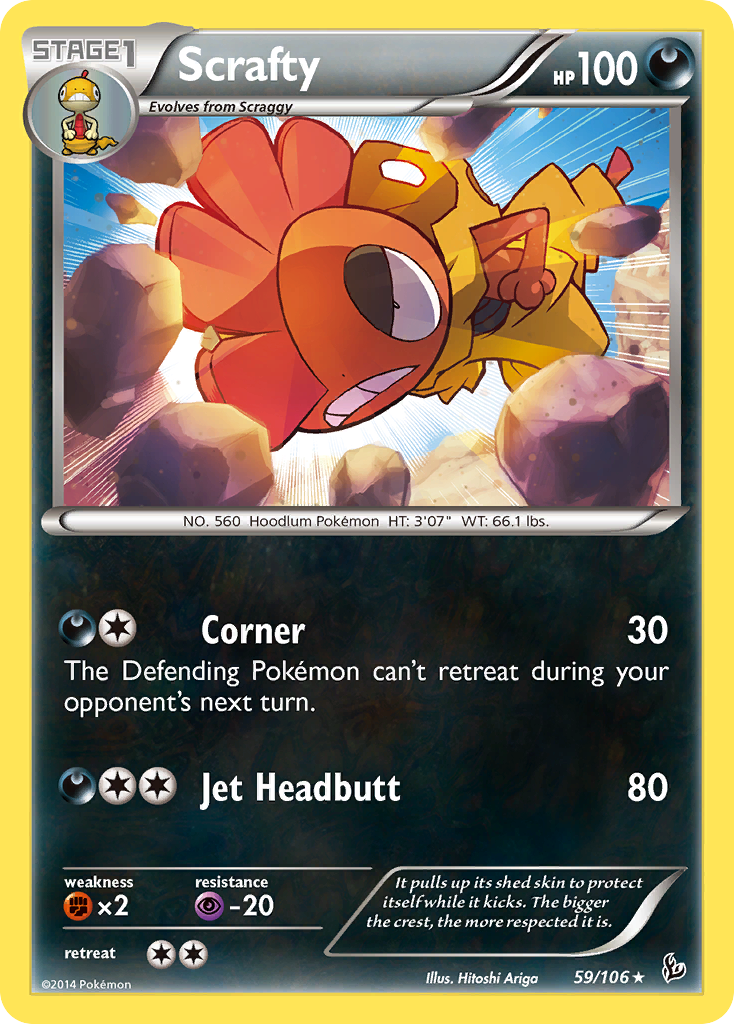 Scrafty (59/106) [XY: Flashfire] | Mindsight Gaming