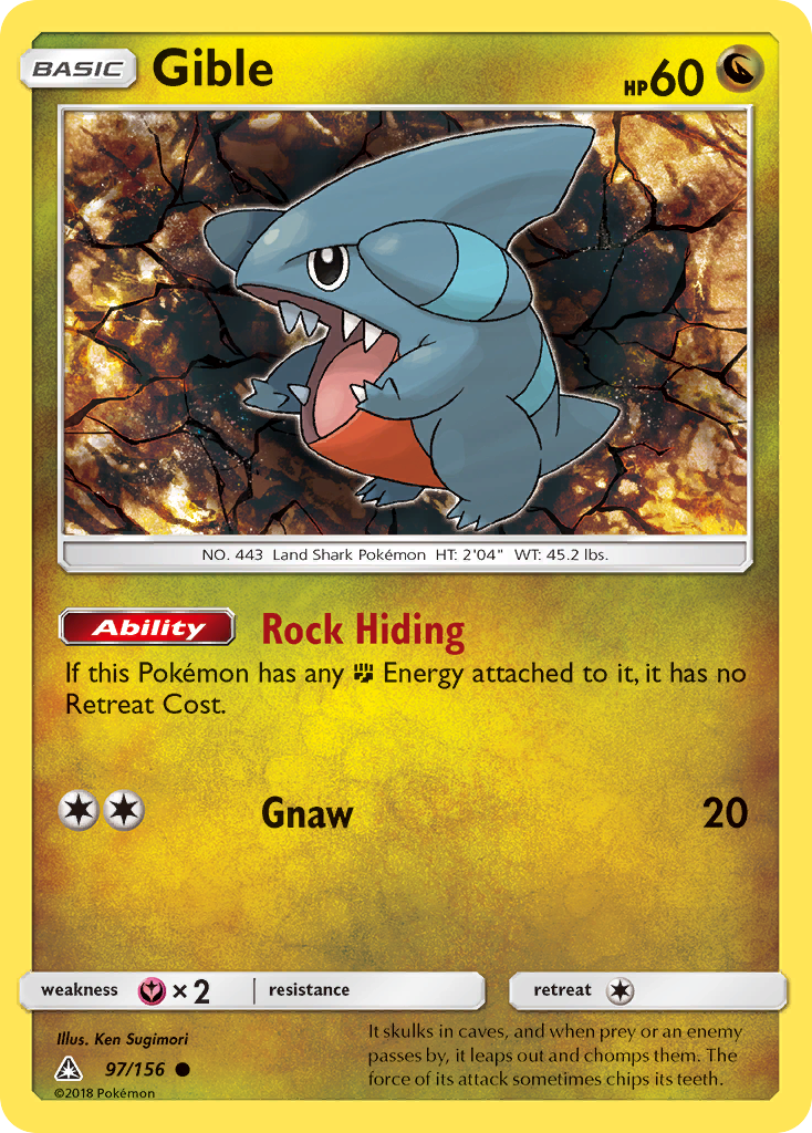 Gible (97/156) [Sun & Moon: Ultra Prism] | Mindsight Gaming