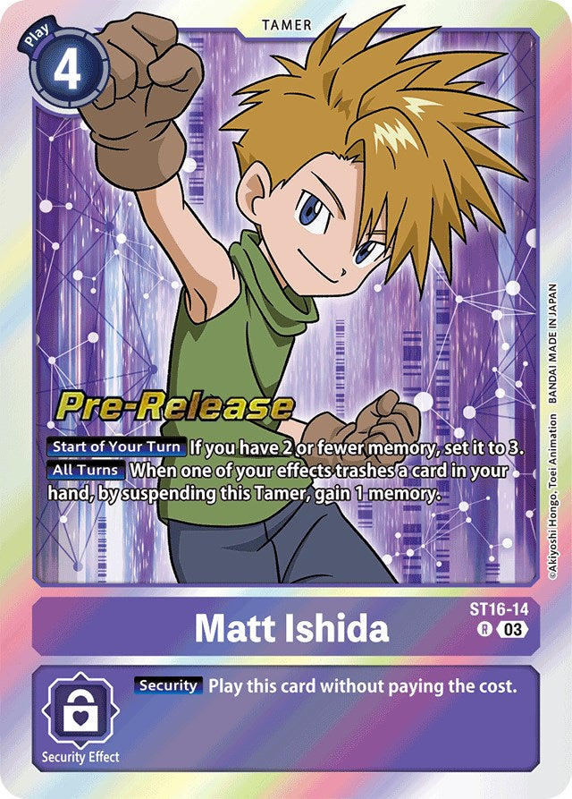 Matt Ishida [ST16-14] [Starter Deck: Wolf of Friendship Pre-Release Cards] | Mindsight Gaming