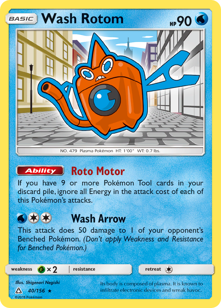 Wash Rotom (40/156) [Sun & Moon: Ultra Prism] | Mindsight Gaming