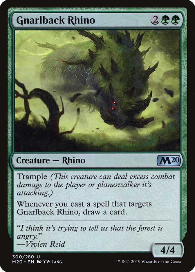 Gnarlback Rhino [Core Set 2020] | Mindsight Gaming