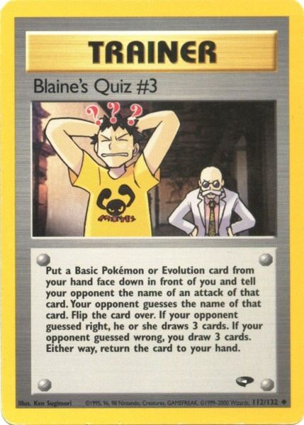 Blaine's Quiz #3 (112/132) [Gym Challenge Unlimited] | Mindsight Gaming