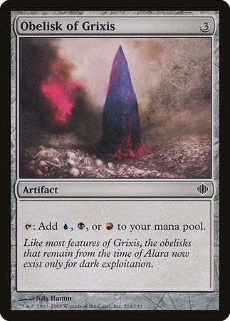 Obelisk of Grixis [Shards of Alara] | Mindsight Gaming