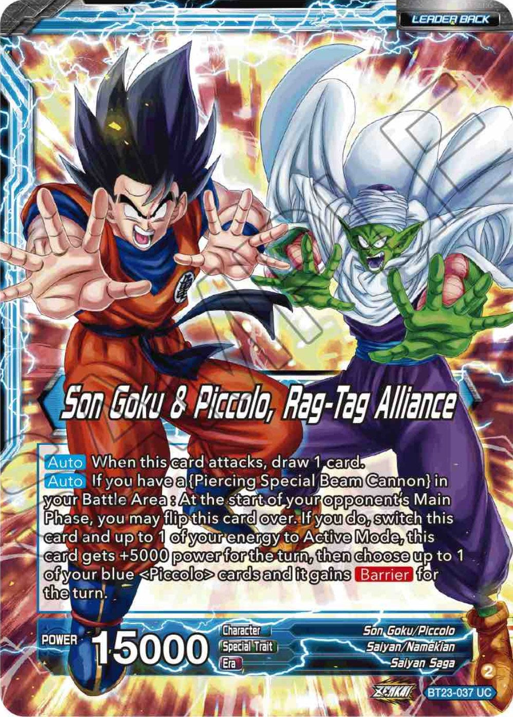 Son Goku // Son Goku & Piccolo, Rag-Tag Alliance (BT23-037) [Perfect Combination] | Mindsight Gaming