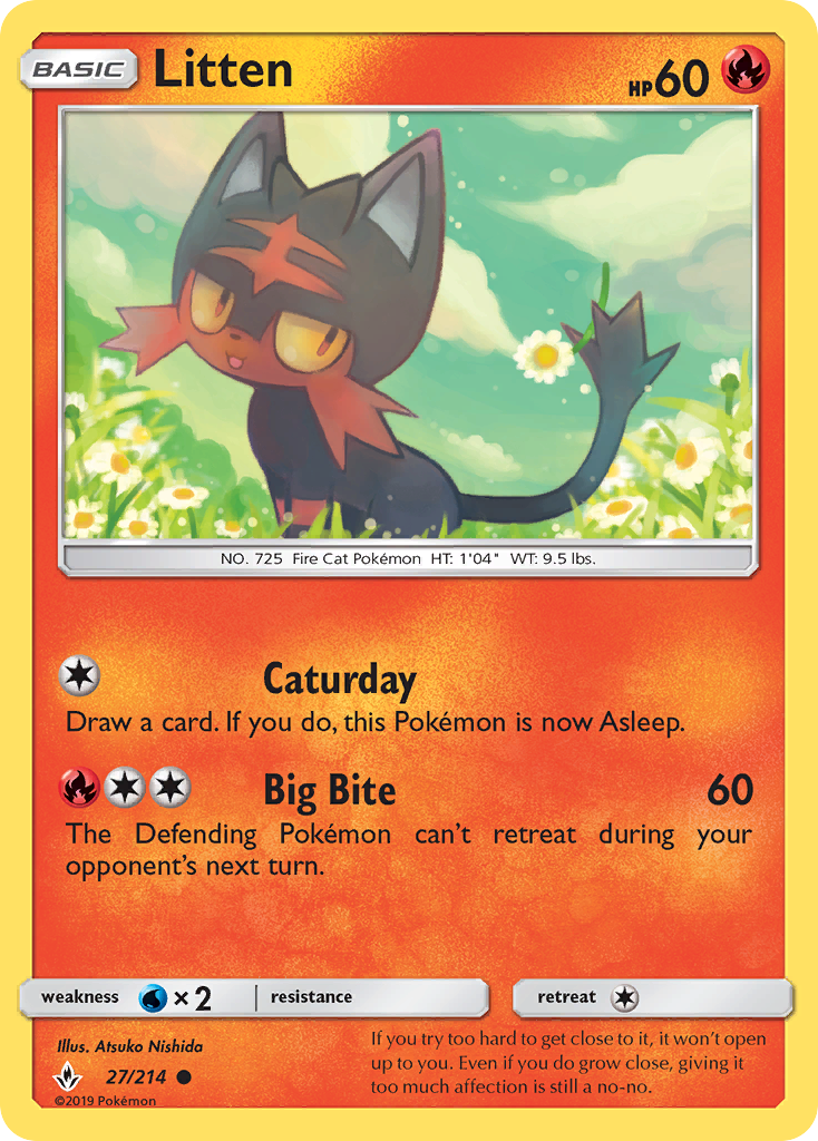 Litten (27/214) [Sun & Moon: Unbroken Bonds] | Mindsight Gaming