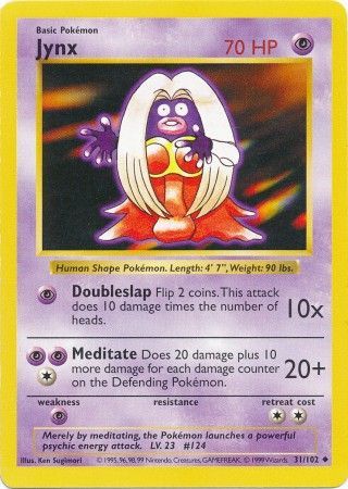 Jynx (31/102) [Base Set Shadowless Unlimited] | Mindsight Gaming