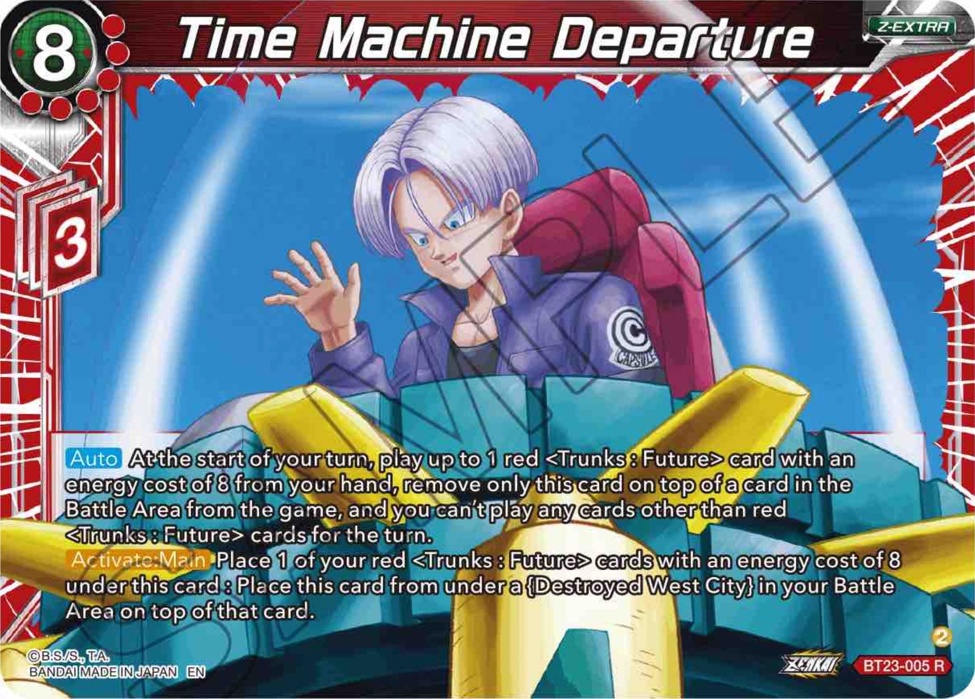 Time Machine Departure (BT23-005) [Perfect Combination] | Mindsight Gaming