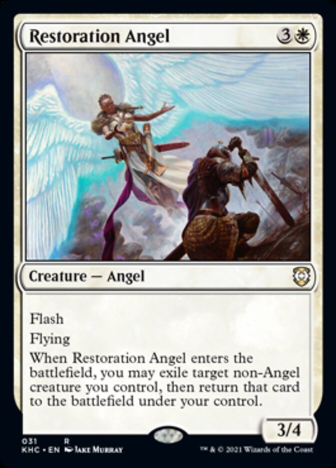 Restoration Angel [Kaldheim Commander] | Mindsight Gaming