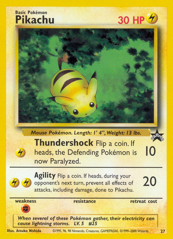 Pikachu (27) [Wizards of the Coast: Black Star Promos] | Mindsight Gaming