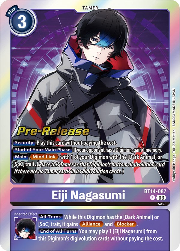 Eiji Nagasumi [BT14-087] [Blast Ace Pre-Release Cards] | Mindsight Gaming