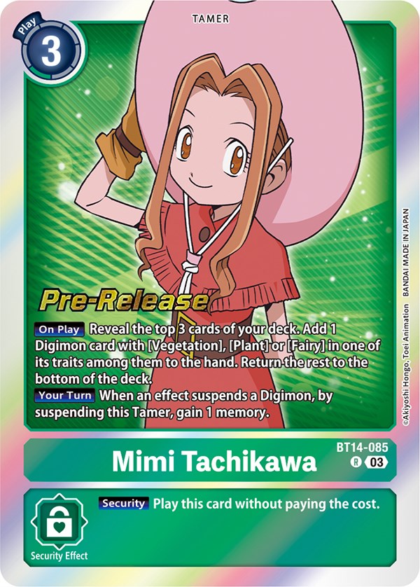 Mimi Tachikawa [BT14-085] [Blast Ace Pre-Release Cards] | Mindsight Gaming