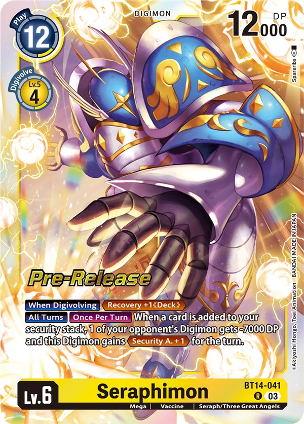 Seraphimon [BT14-041] [Blast Ace Pre-Release Cards] | Mindsight Gaming