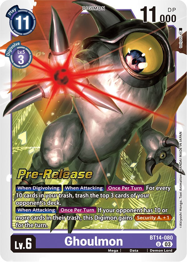 Ghoulmon [BT14-080] [Blast Ace Pre-Release Cards] | Mindsight Gaming