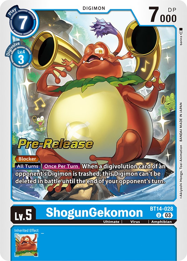 ShogunGekomon [BT14-028] [Blast Ace Pre-Release Cards] | Mindsight Gaming