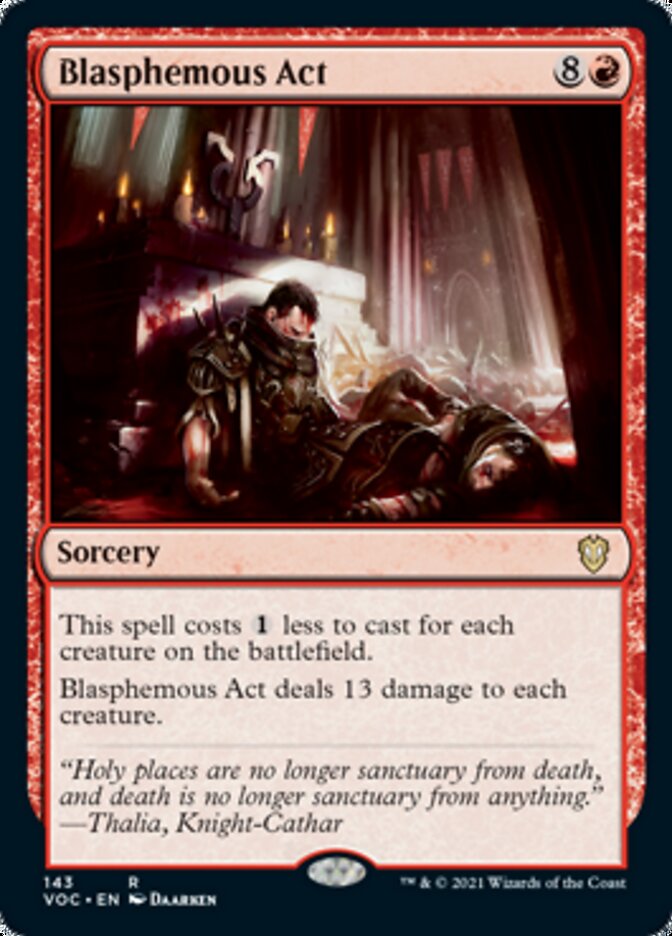 Blasphemous Act [Innistrad: Crimson Vow Commander] | Mindsight Gaming