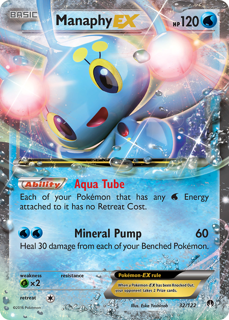 Manaphy EX (32/122) [XY: BREAKpoint] | Mindsight Gaming