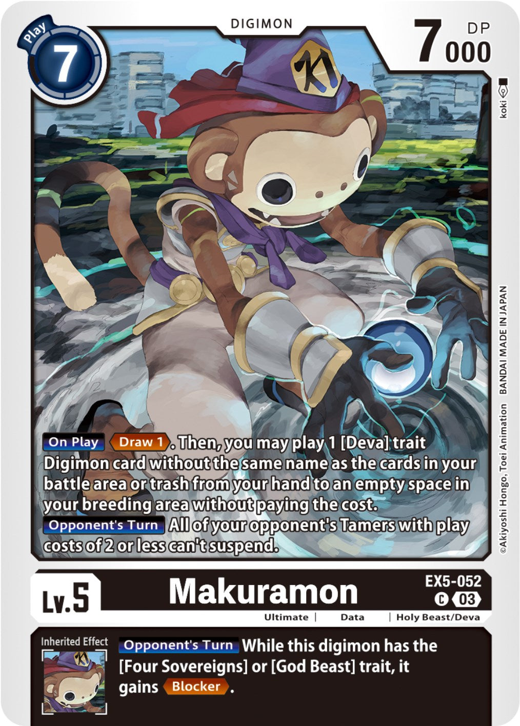 Makuramon [EX5-052] [Animal Colosseum] | Mindsight Gaming