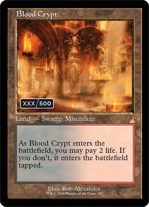 Blood Crypt (Retro) (Serialized) [Ravnica Remastered] | Mindsight Gaming