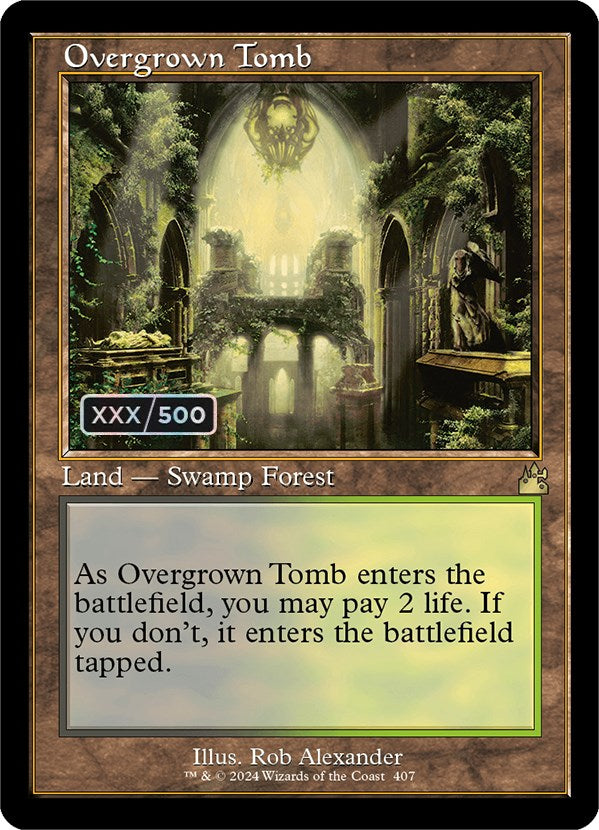 Overgrown Tomb (Retro) (Serialized) [Ravnica Remastered] | Mindsight Gaming