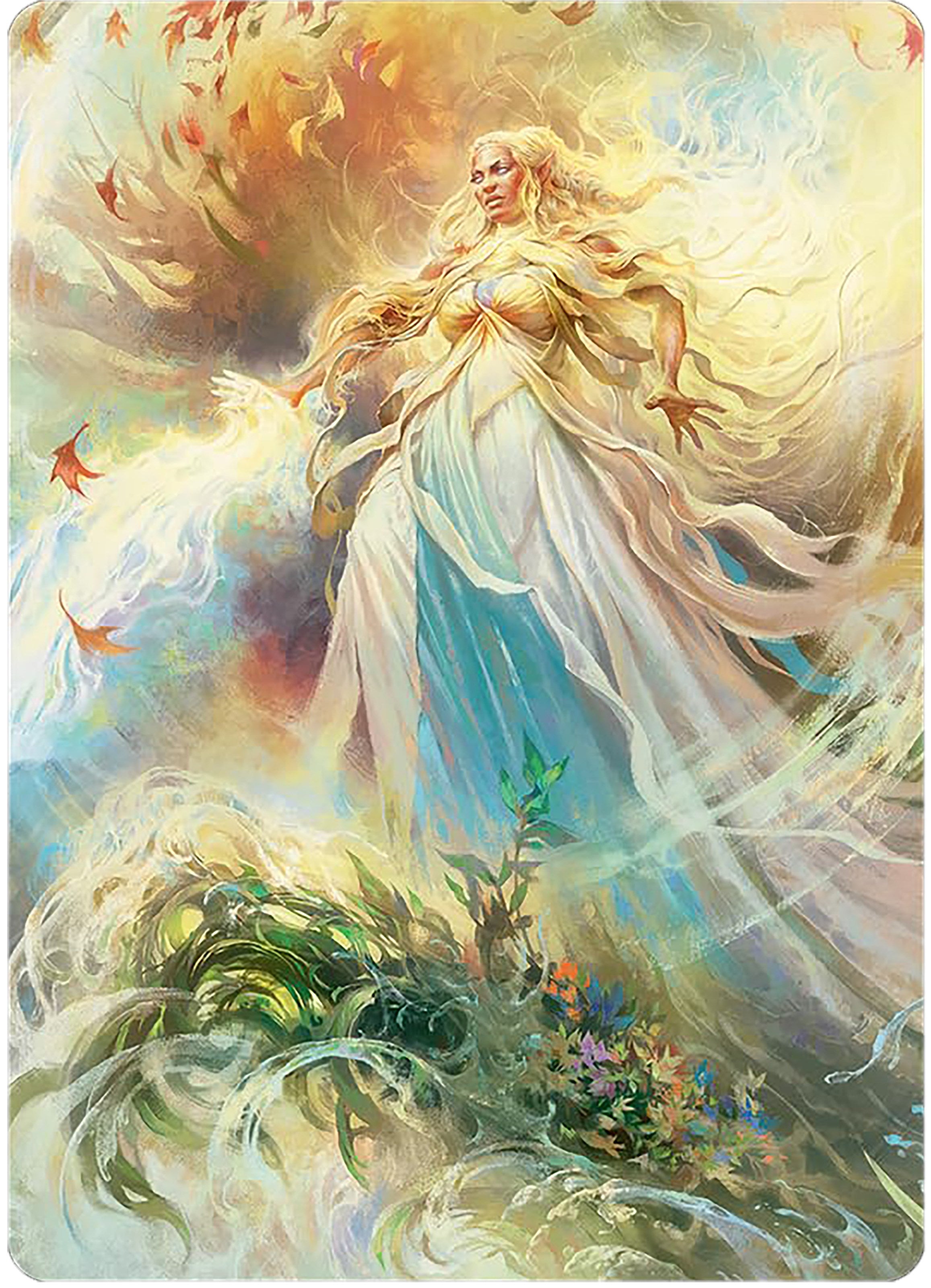 Galadriel, Light of Valinor Art Card [The Lord of the Rings: Tales of Middle-earth Art Series] | Mindsight Gaming