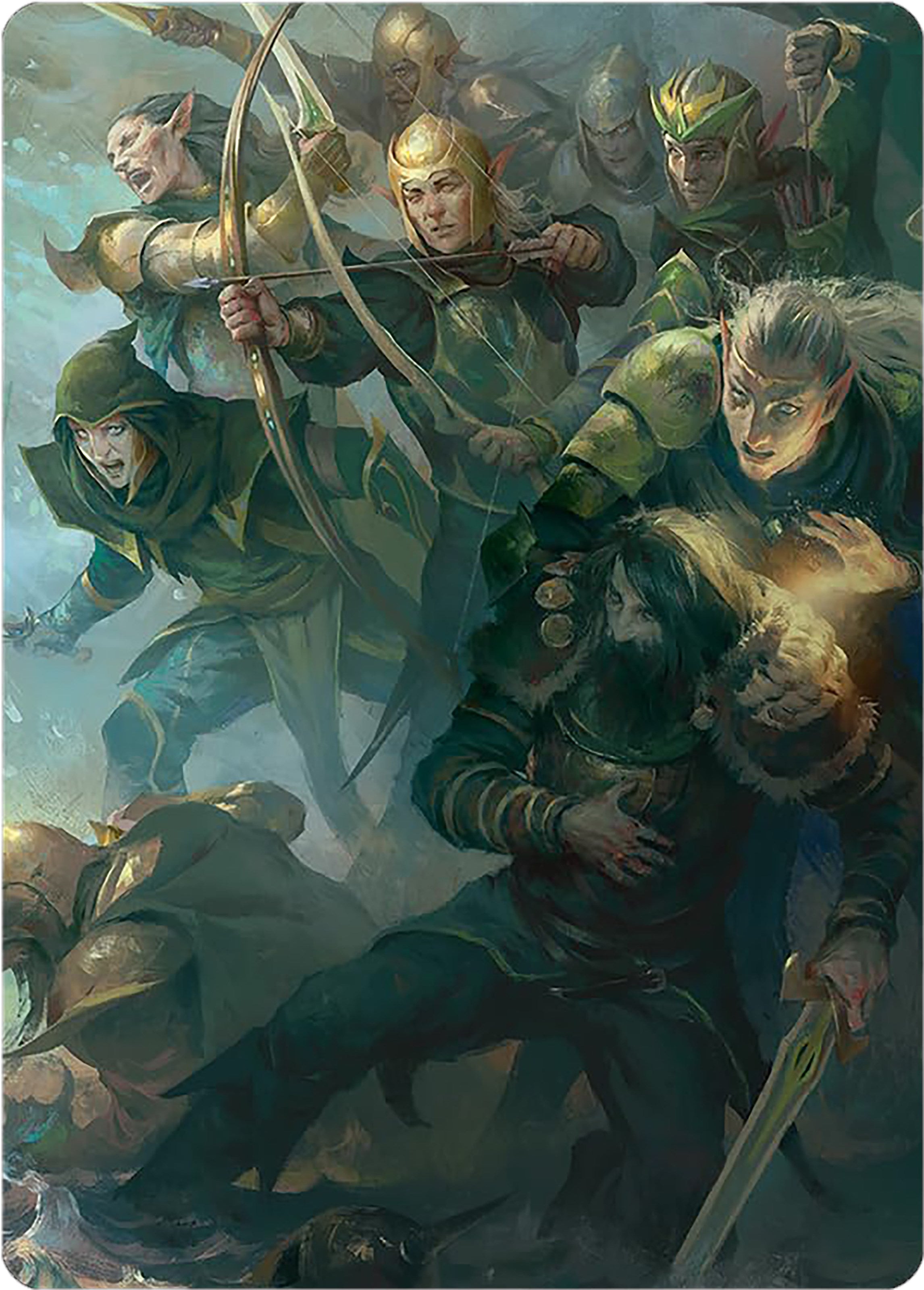 Galadhrim Brigade Art Card [The Lord of the Rings: Tales of Middle-earth Art Series] | Mindsight Gaming