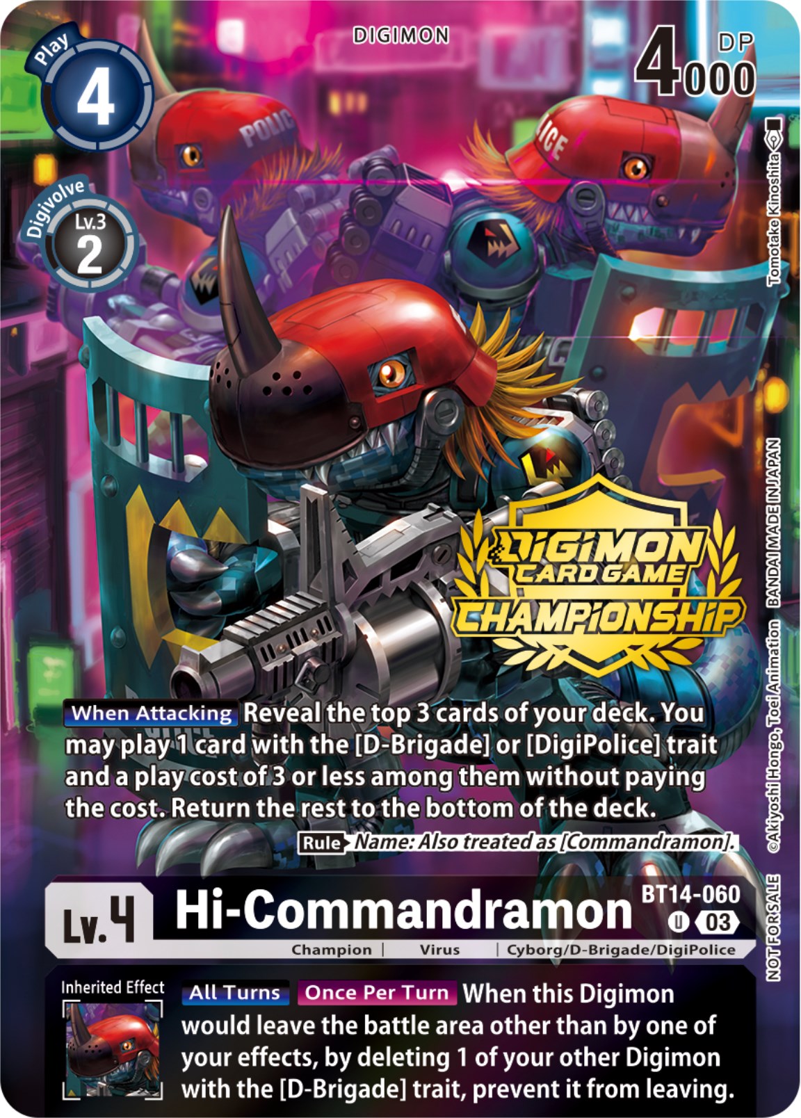 Hi-Commandramon [BT14-060] (Championship 2023 Tamers Pack) [Blast Ace Promos] | Mindsight Gaming