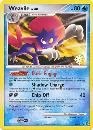 Weavile (40/132) [Countdown Calendar Promos] | Mindsight Gaming