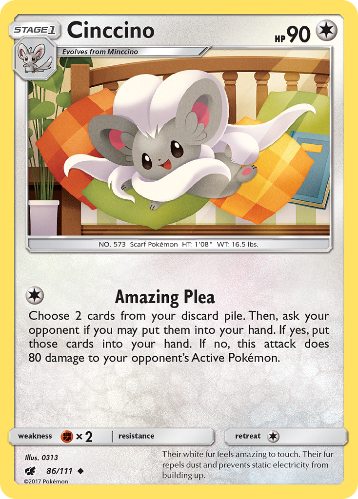 Cinccino (86/111) [Sun & Moon: Crimson Invasion] | Mindsight Gaming