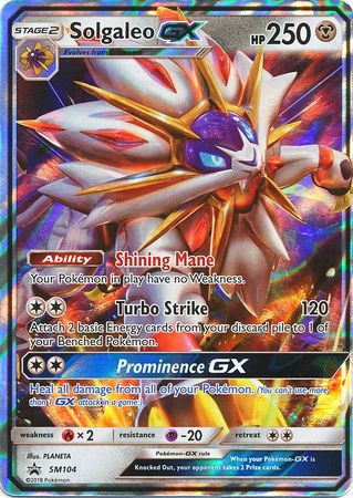 Solgaleo GX (SM104) (Jumbo Card) [Sun & Moon: Black Star Promos] | Mindsight Gaming