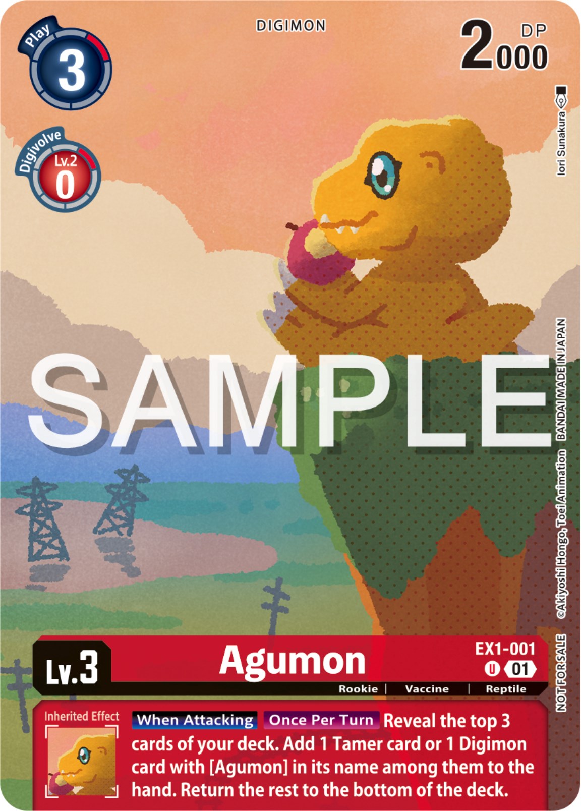 Agumon [EX1-001] (Digimon Illustration Competition Pack 2023) [Classic Collection Promos] | Mindsight Gaming