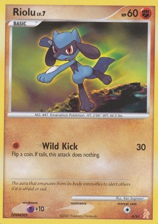 Riolu (6/61) [Diamond & Pearl: Trainer Kit - Lucario] | Mindsight Gaming