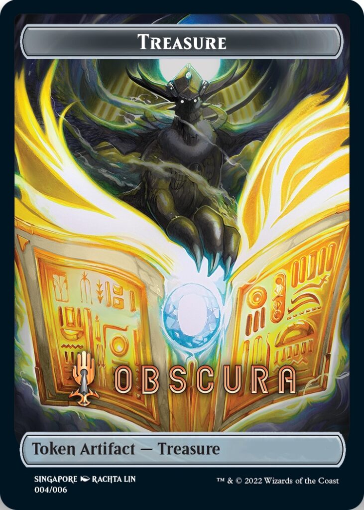 Treasure Token (Obscura) (Southeast Asia Artists) [Streets of New Capenna Tokens] | Mindsight Gaming