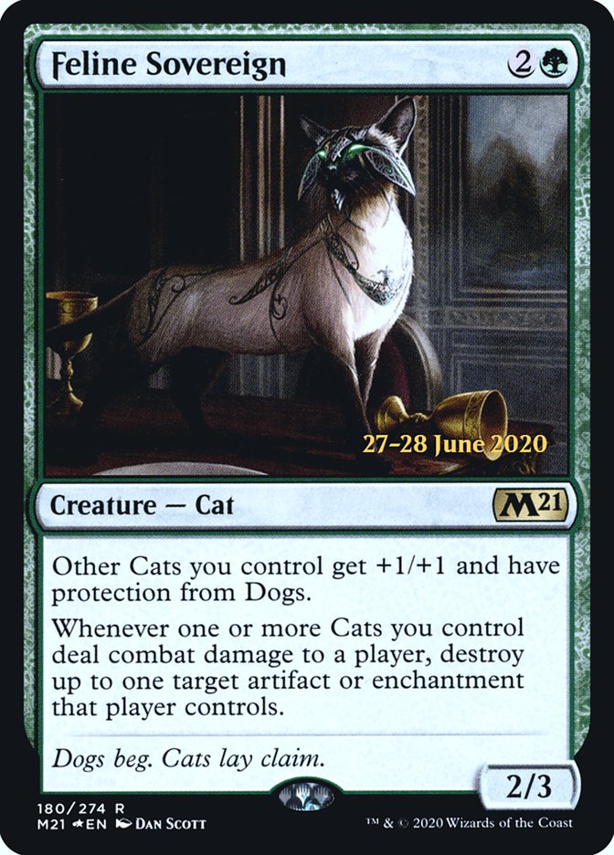 Feline Sovereign  [Core Set 2021 Prerelease Promos] | Mindsight Gaming