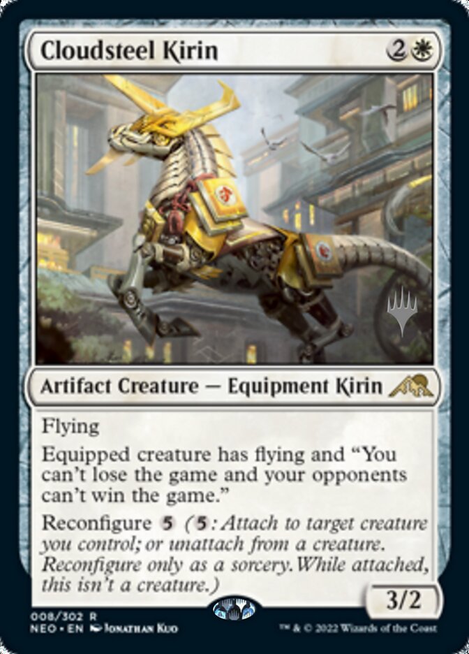 Cloudsteel Kirin (Promo Pack) [Kamigawa: Neon Dynasty Promos] | Mindsight Gaming