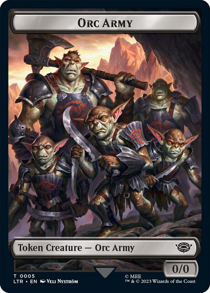 Orc Army Token (05) [The Lord of the Rings: Tales of Middle-Earth Tokens] | Mindsight Gaming